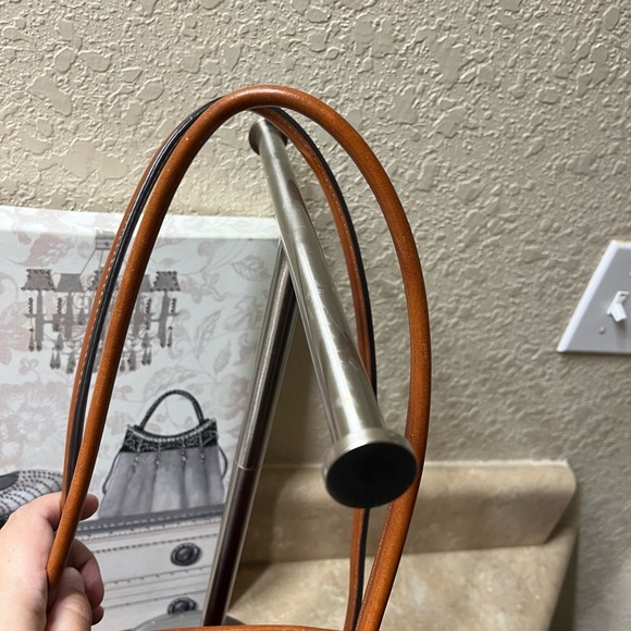 Dooney & Bourke Handbag, Pebble Grain Tote w/Wristlet Wallet, leather, red - Picture 12 of 16